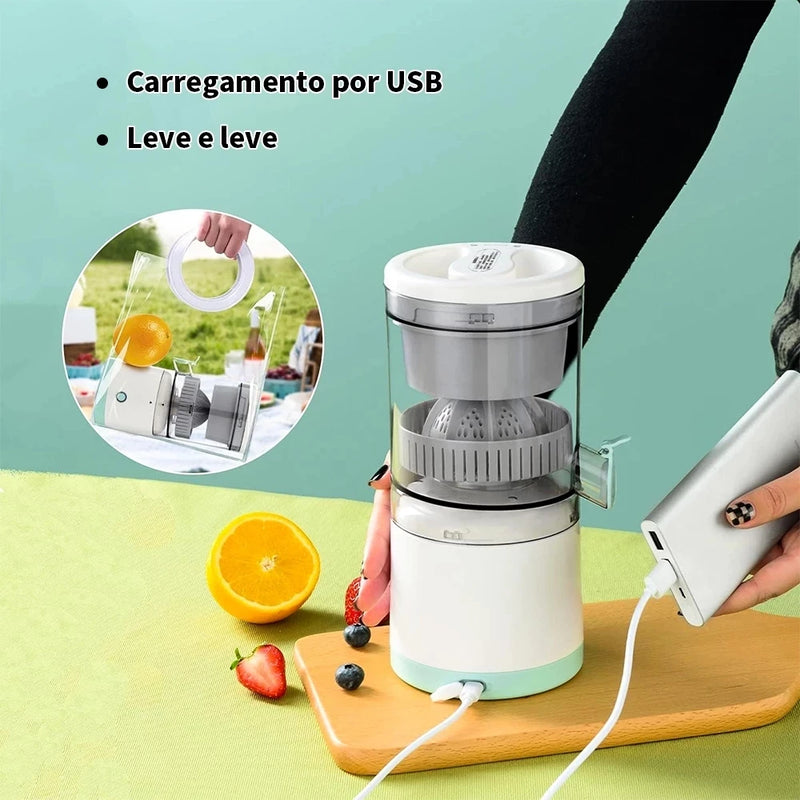 Espremedor de Laranja Elétrico Máquina de Suco de Frutas Juicer Carregamento USB