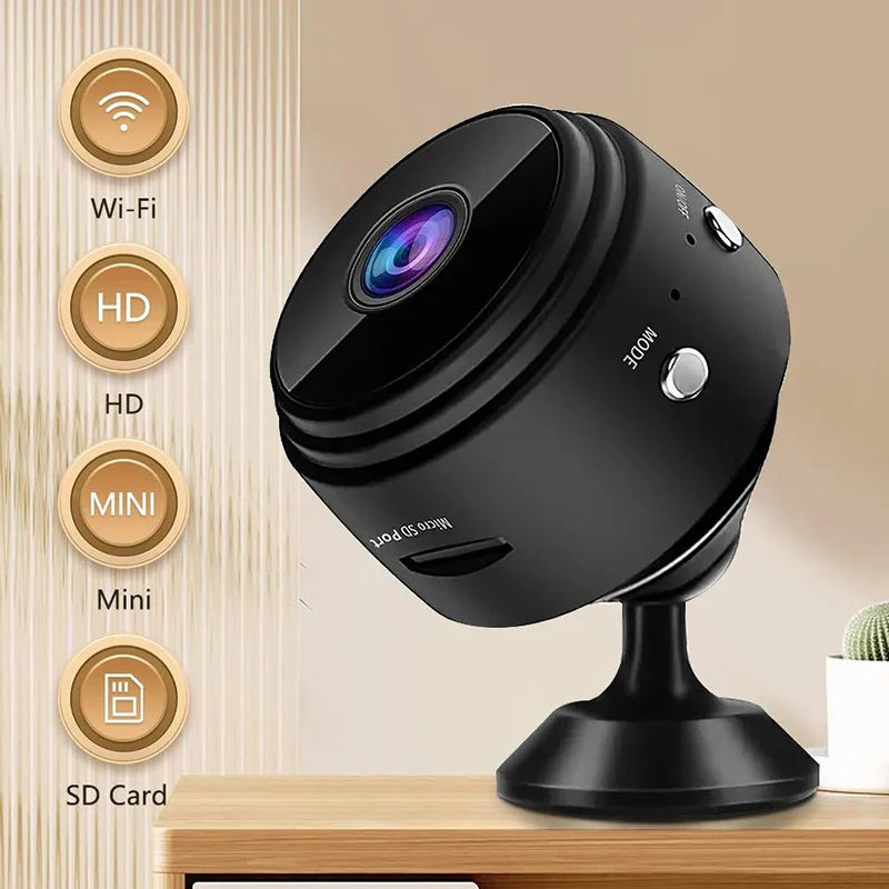 Mini Câmera de Vigilância IP Sem Fio, Gravador De Vídeo A9, WiFi, 1080P HD, 720P, Câmera De Segurança