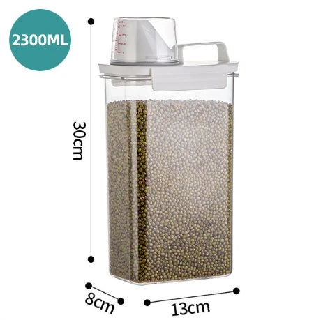 Plástico Pet Arroz e Grão Dispenser, Food Container, Grão Balde, Caixa De Armazenamento, Cozinha Rotação, Housewarming Presente, 6kg